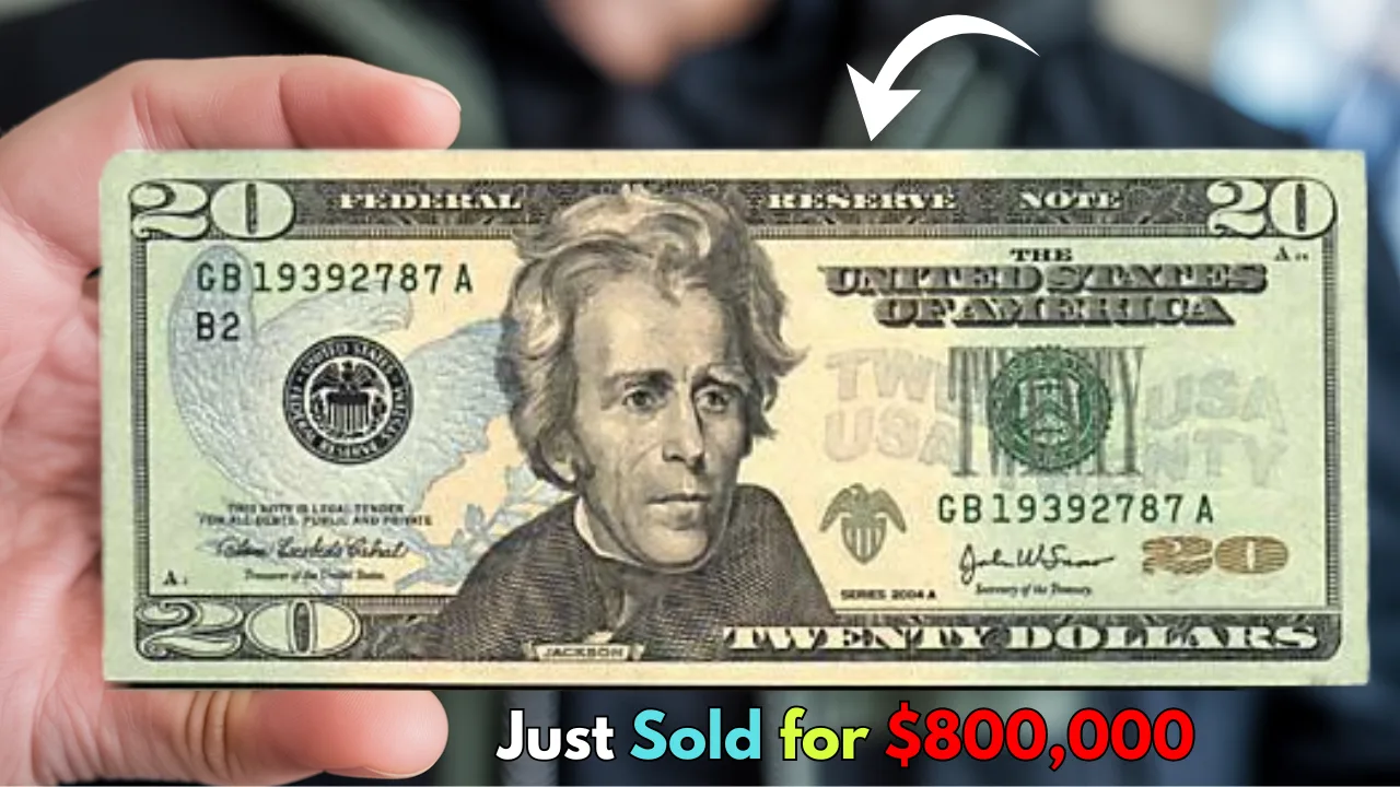 Rare $20 Bill From 2004 Found in Wallet Sells for $800,000